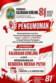 Himbauan Pengibaran Bendera Merah Putih selama Augustus 2026