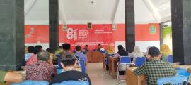 Pemerintah Kalurahan Gelar Rapat Koordinasi Persiapan Gelar Potensi Dan HUT Kemejing ke-104